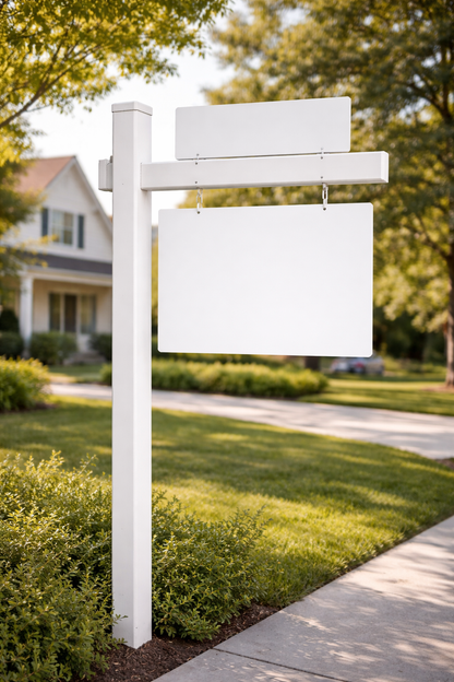 VINYL PVC SIGN POST
