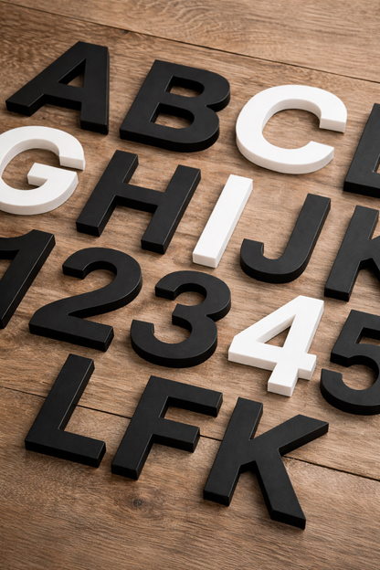 ACRYLIC LETTERS & NUMBERS
