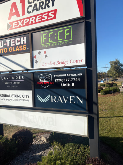 EXTERIOR PYLON SIGN REFACING
